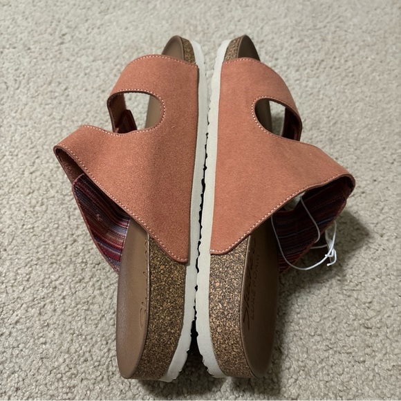 NEW SKECHERS CORAL FOOTBED CORK SANDALS RELAXED FIT  LUXEFOAM 1662282 WOMENS 10 - Picture 8 of 9